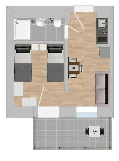 Am1094 - Moderne Monteurwohnung Uebergangswohnung Amberg Apartment